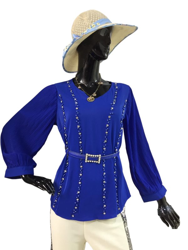 Western top with intricate sequin work,